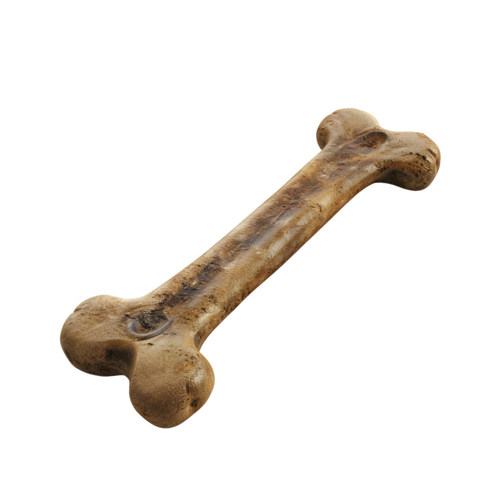 Durable Bone-Shaped Dog Toy isolated on transparent background png