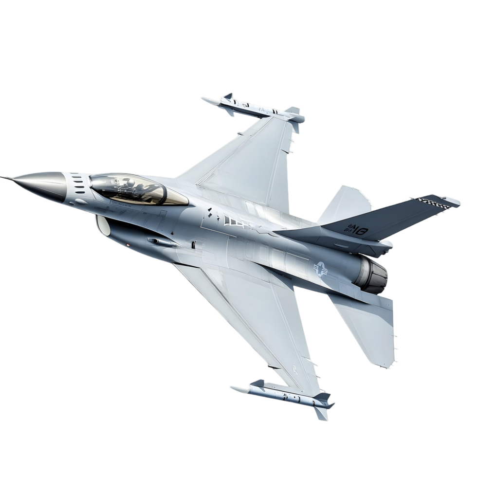 Fighter jet flying high above the clouds png