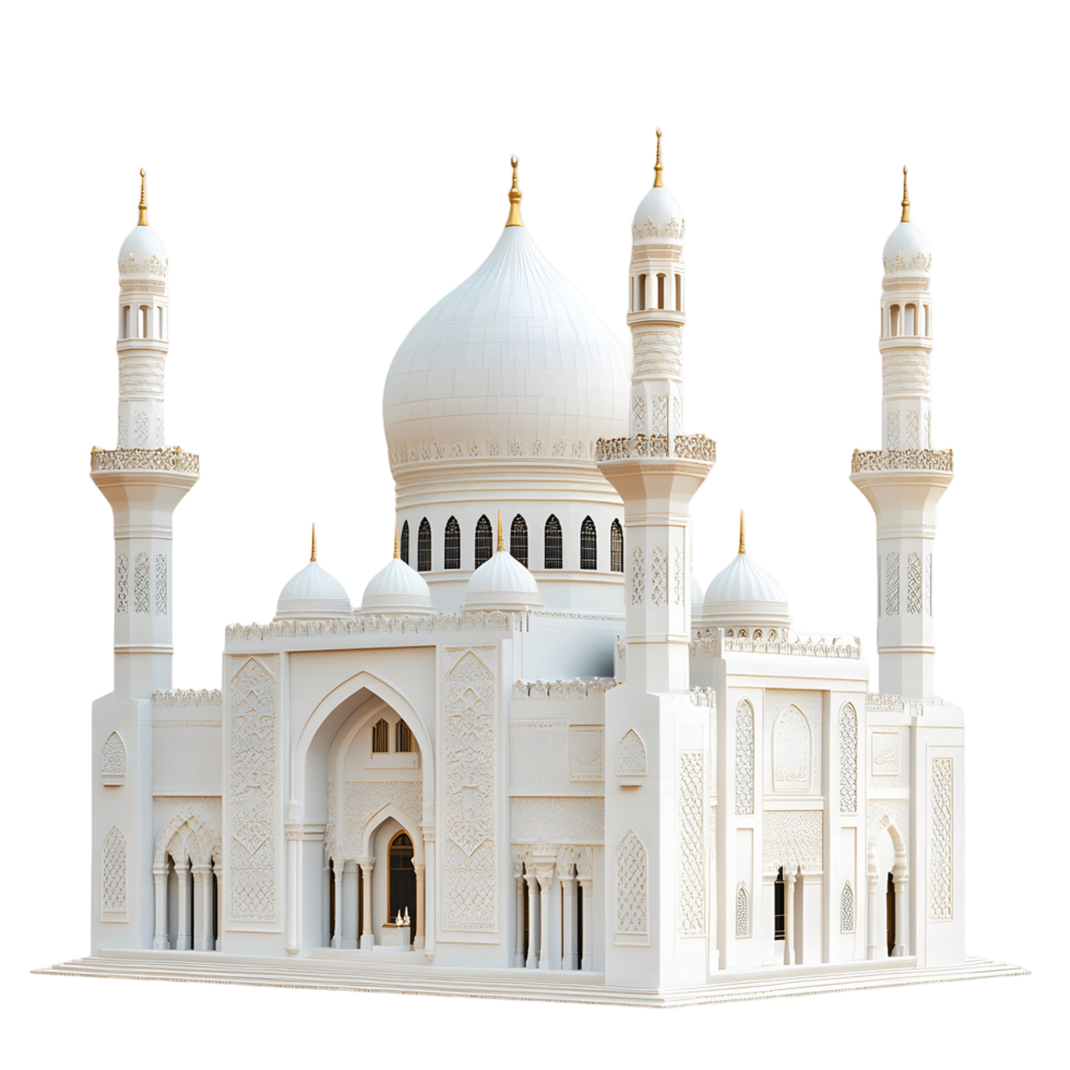 White building with elegant gold accents and a dome png