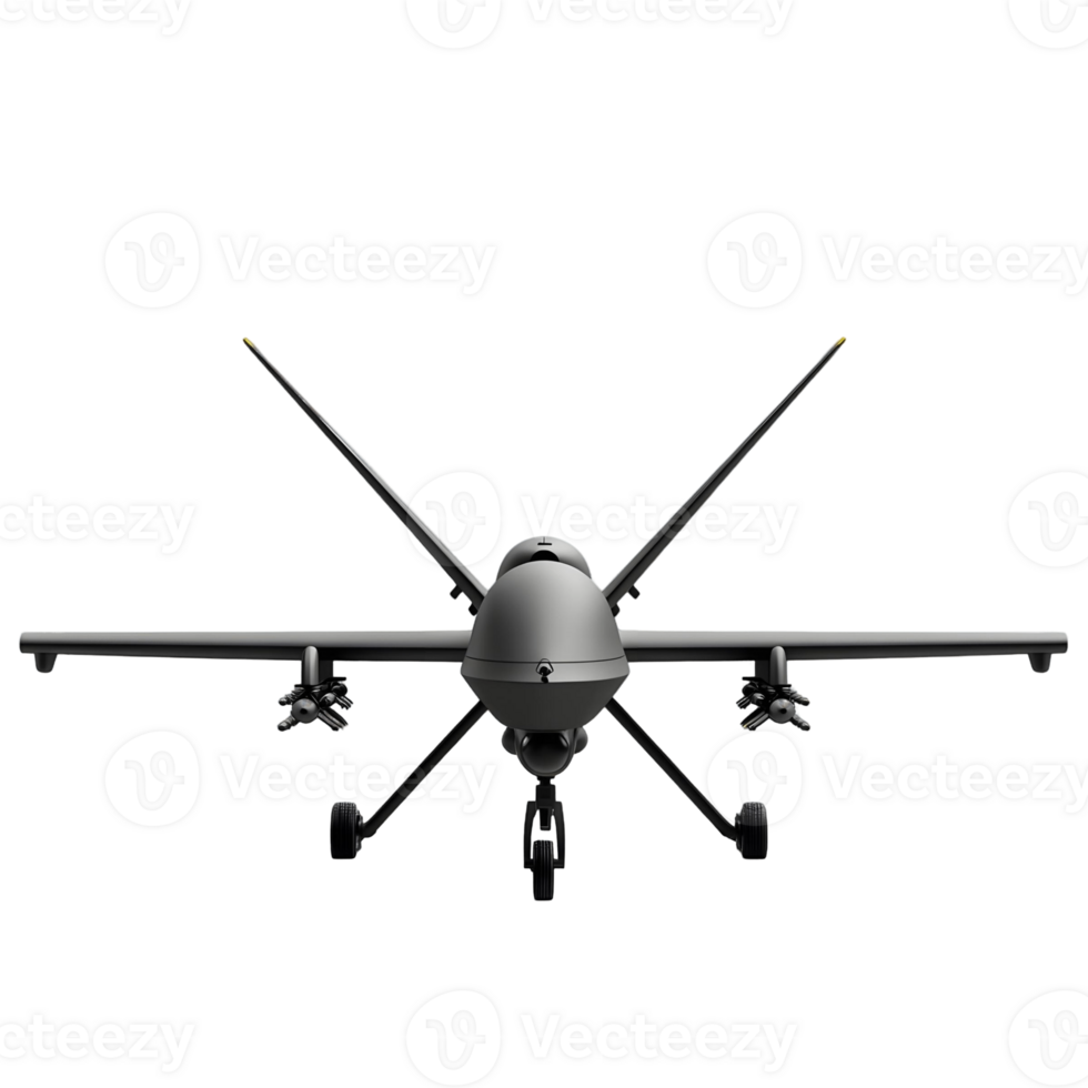 Grey military aircraft with a yellow tip on the tail png