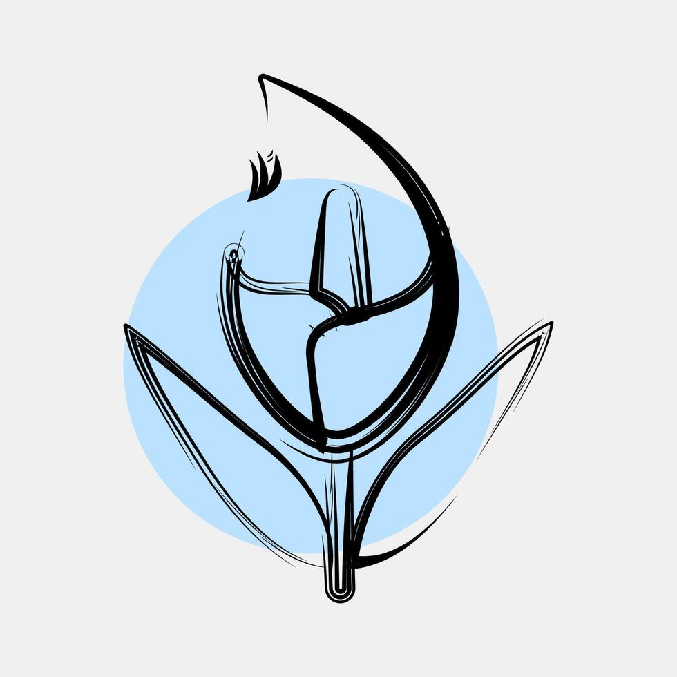 Icon calla lily. Beautiful flowers elements. Icon in color spot style. vector