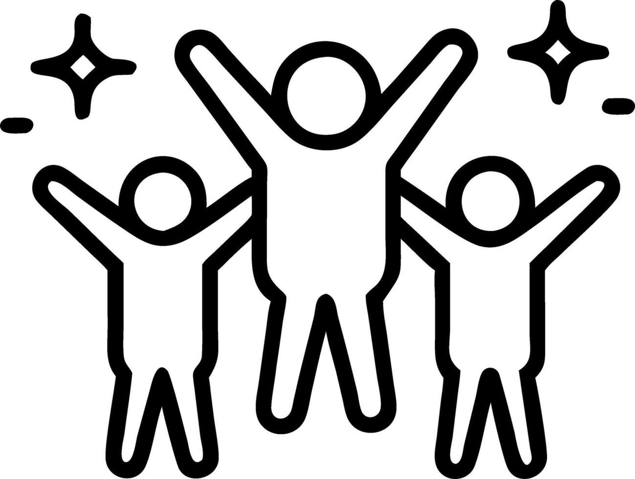 Family celebrating milestones on bokeh digital art background copy space on top. vector