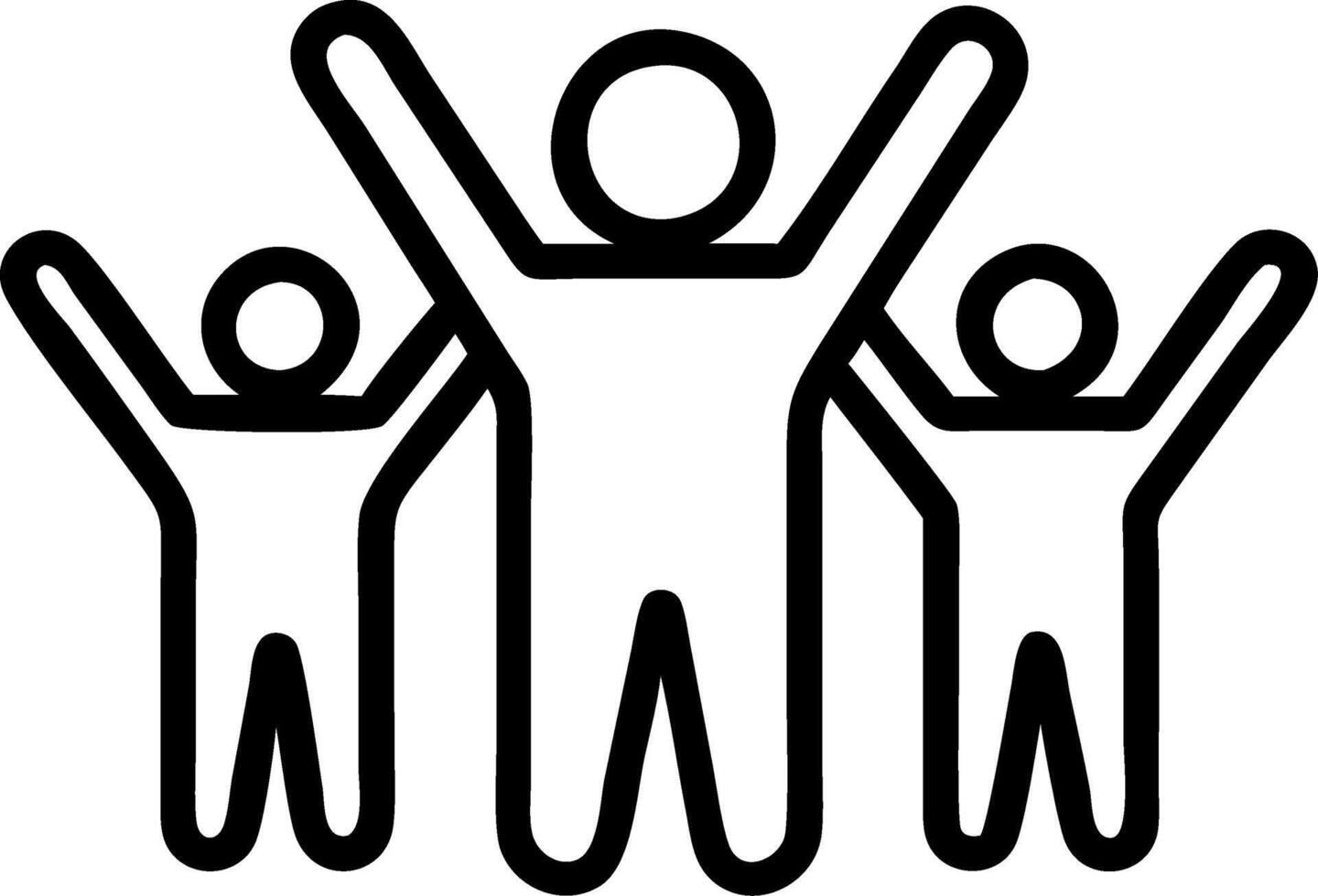Family celebrating graduates success in living room copy space on left vector