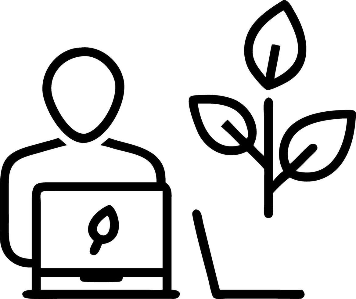 Entrepreneur overseeing eco friendly logistics in bokeh digital art copy space vector