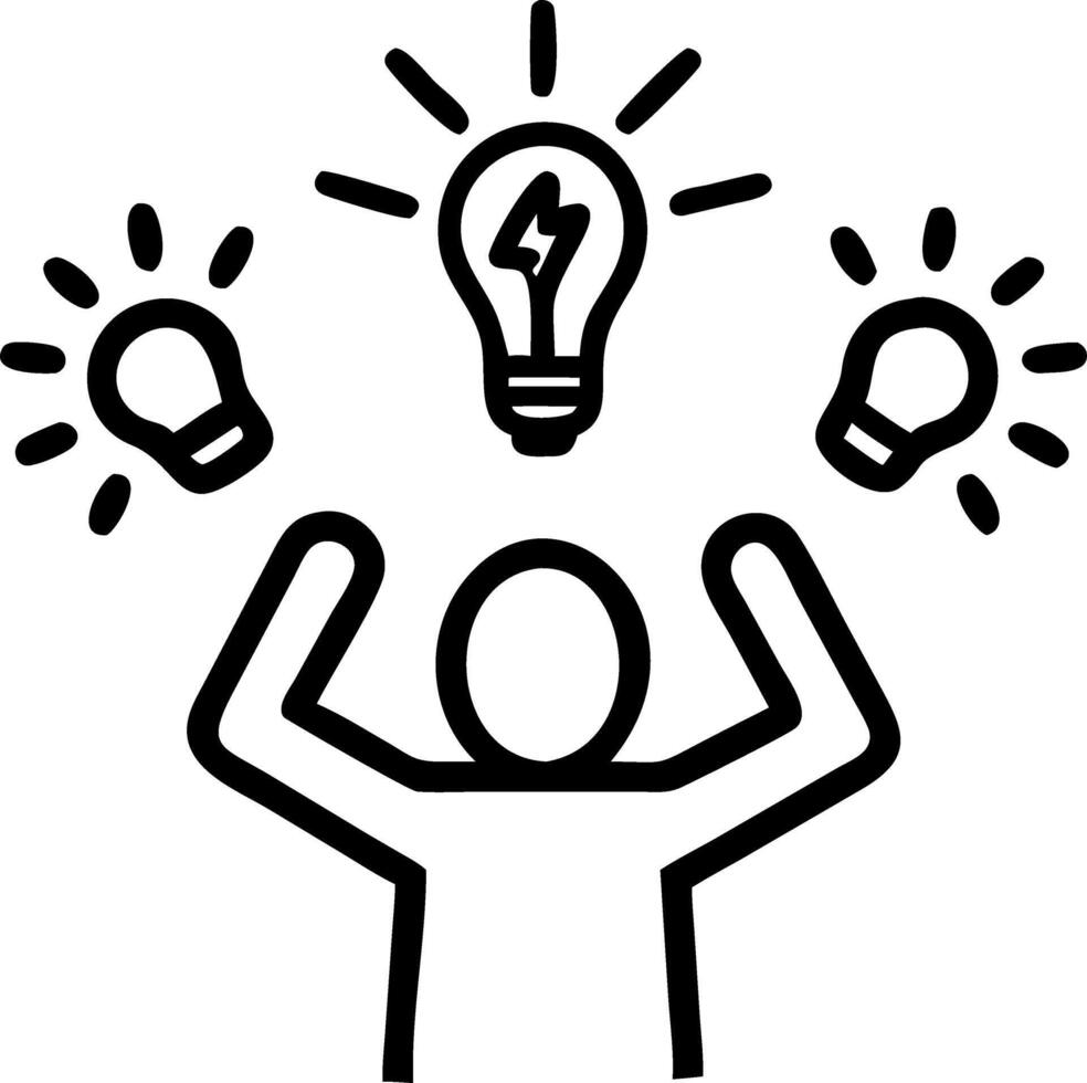 Entrepreneur overcoming challenges in a creative workspace vector