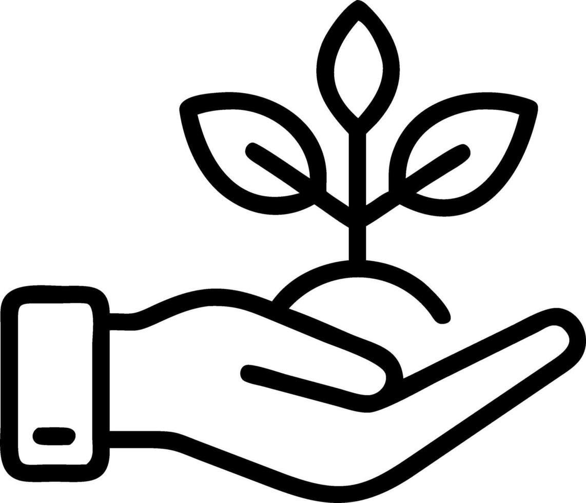 Entrepreneur implementing green technology in macro close up copy space vector