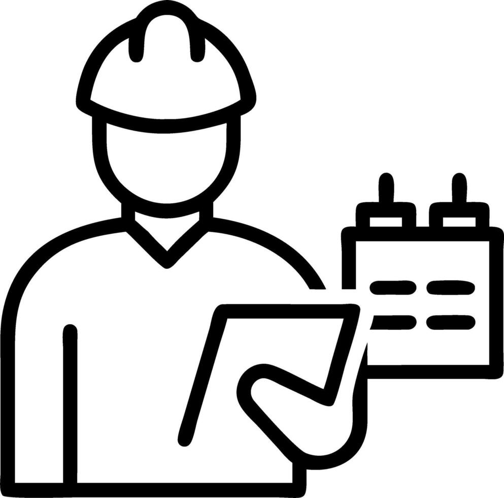 Engineer examining eco friendly materials vector