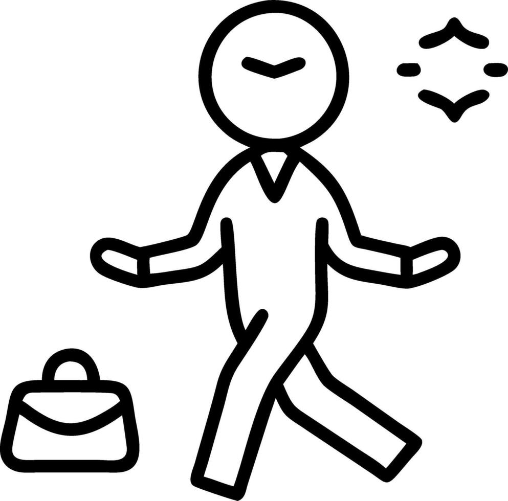 Employee taking a mindful break outdoors Set 6 vector