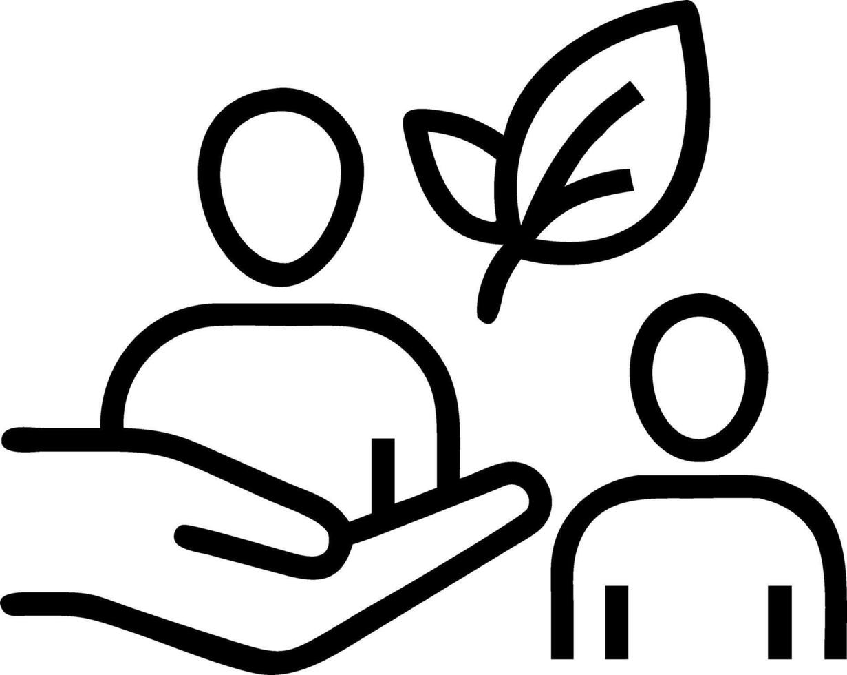 Eco friendly customer service team assisting clients with sustainable practices Set 3 vector