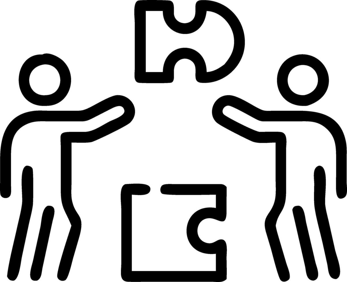 Diverse team solving puzzle with candid expressions in modern office copy space below. Set 2 vector