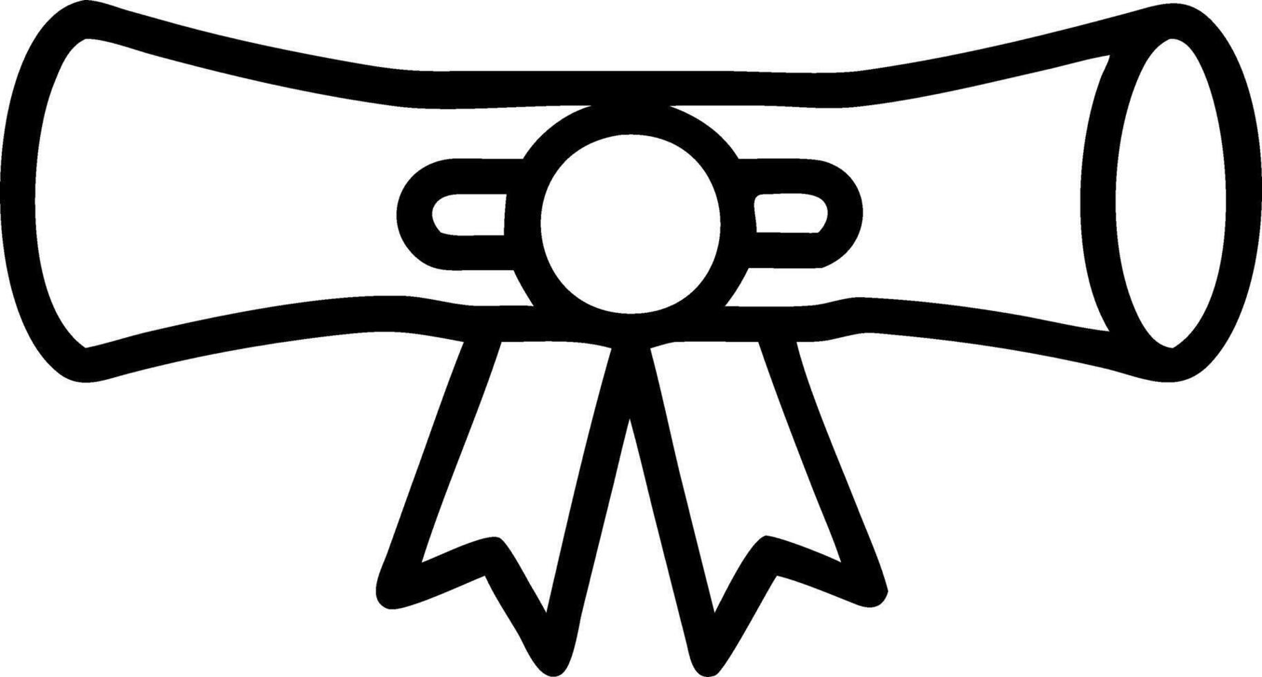 Diploma Ribbon Icon vector