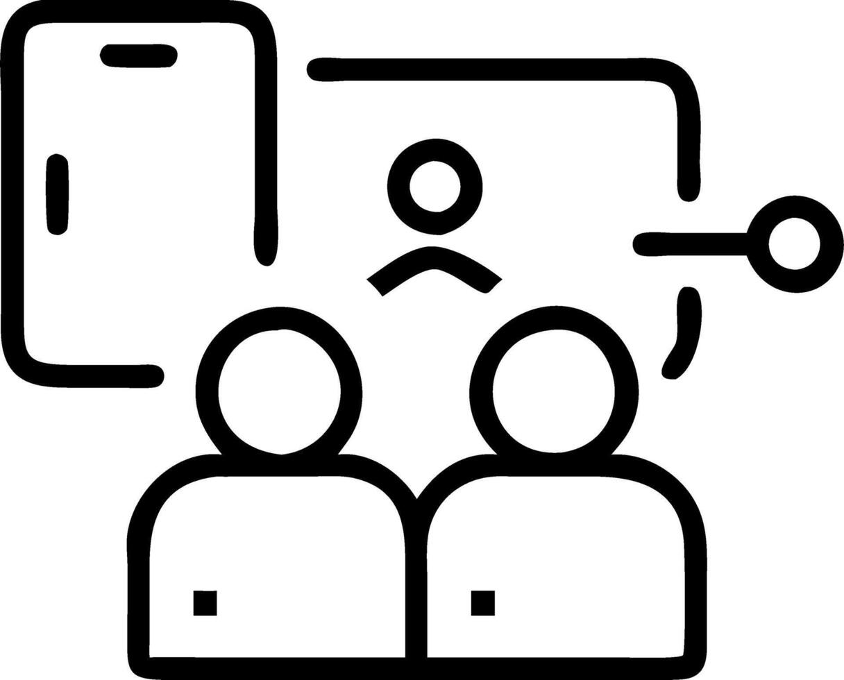 Creative team collaborating on UXUI designs bokeh background copy space on left. Set 6 vector