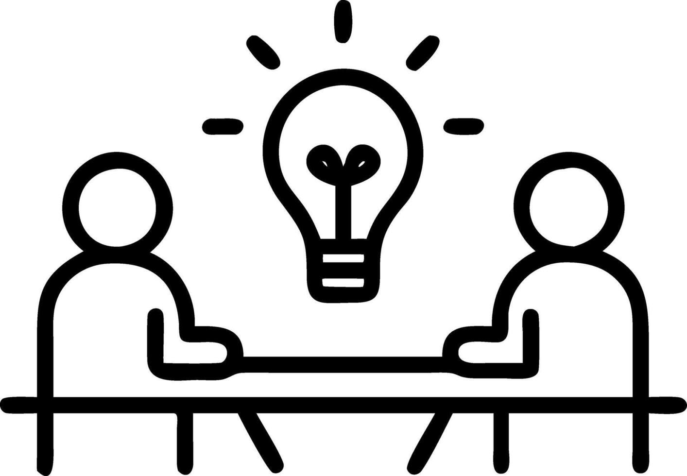 Creative team brainstorming growth ideas on bokeh background Set 5 vector