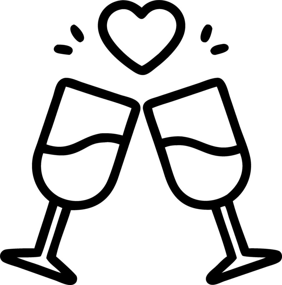 Couples toasting with wine glasses at romantic dinner copy space below. Set 3 vector