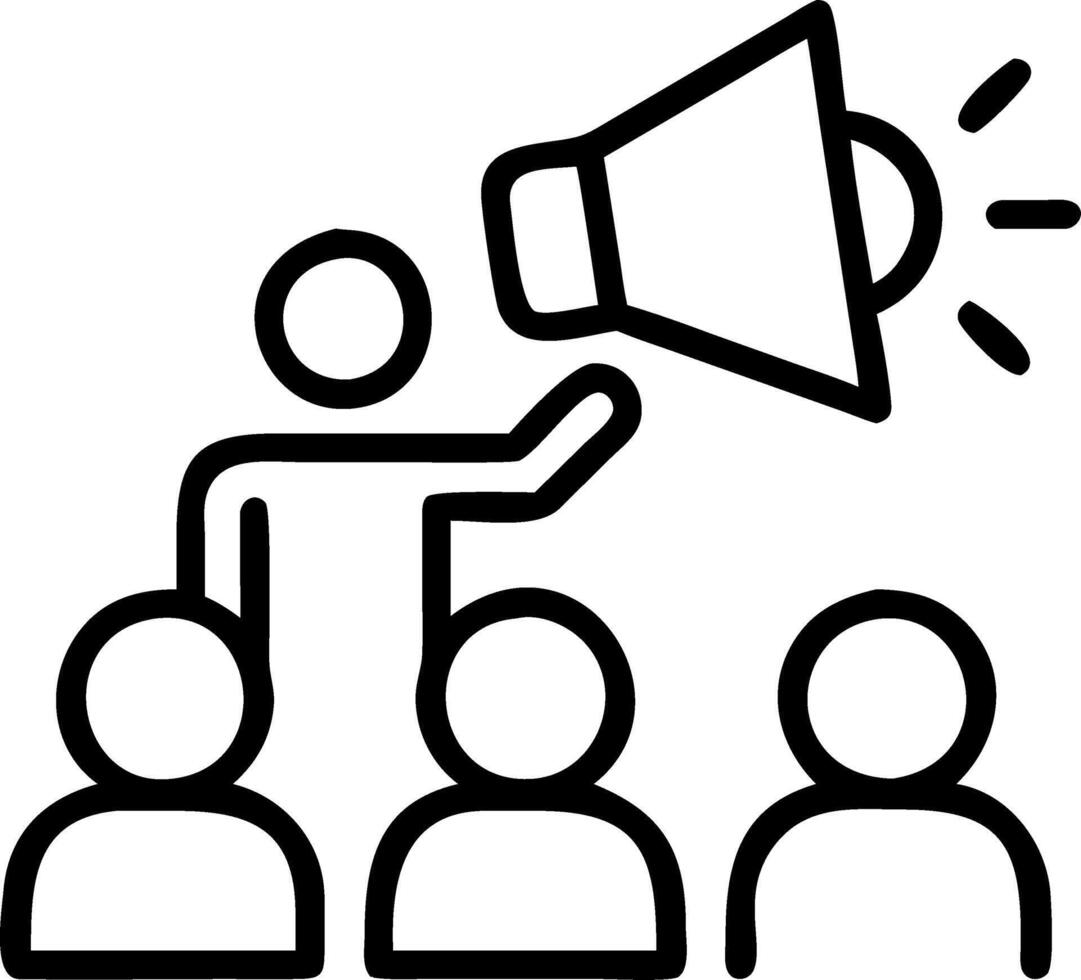 Community Manager Organizing Webinar vector
