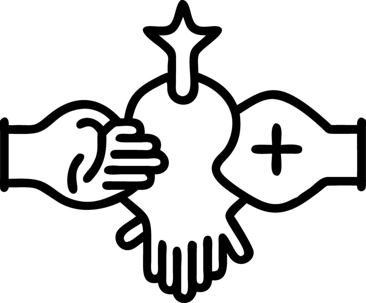 Collaborative Interfaith Mural vector