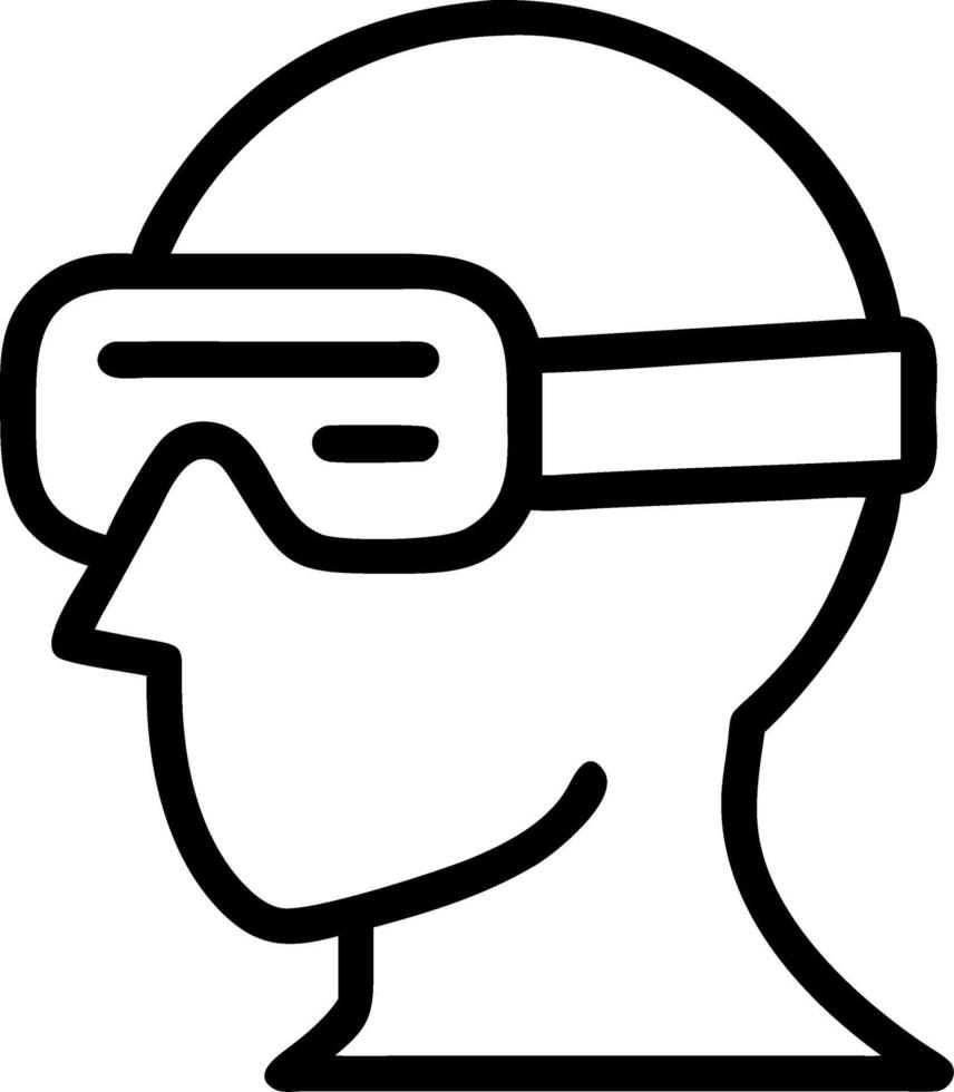 Close up portrait of tech professional using VR headset for digital transformation with copy space Set 2 vector