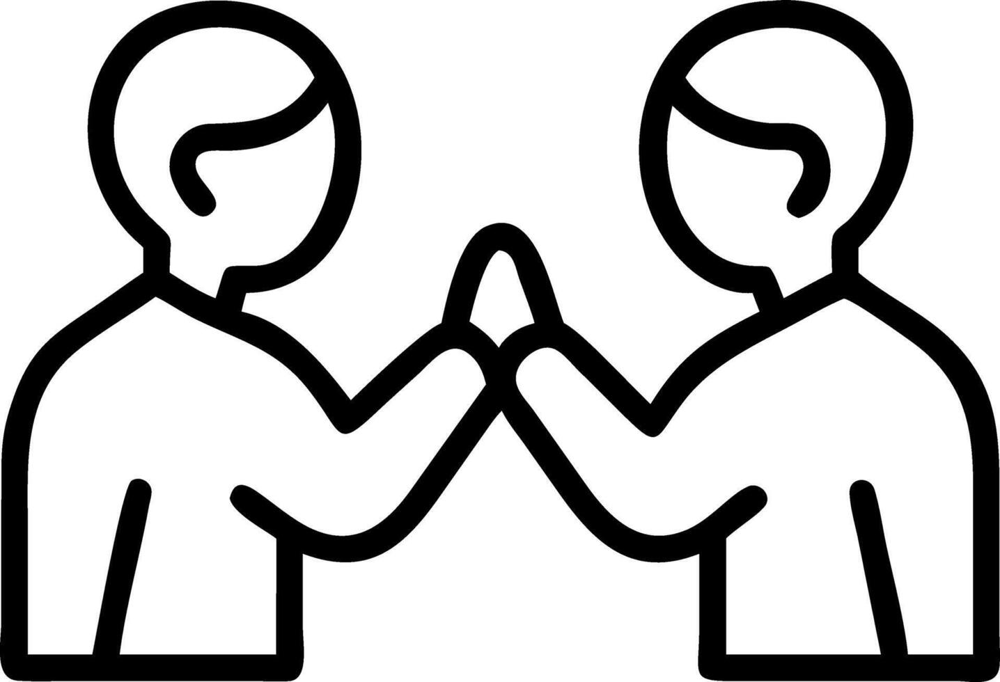 Close up Religious Dialogue vector