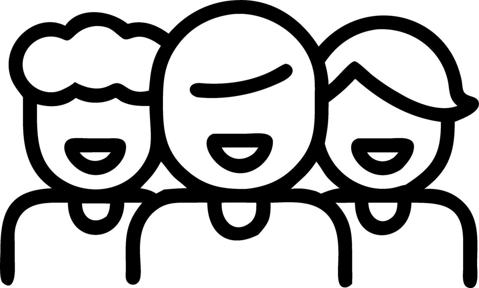 Close up portrait of laughing friends covered in mud copy space on side. vector