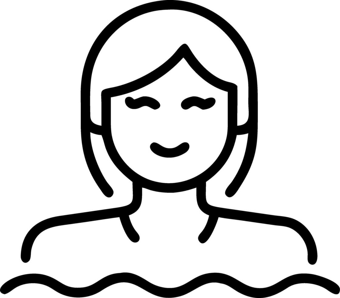 Close up portrait of a woman enjoying a steam sauna with beads on her forehead copy space on side. Set 9 vector