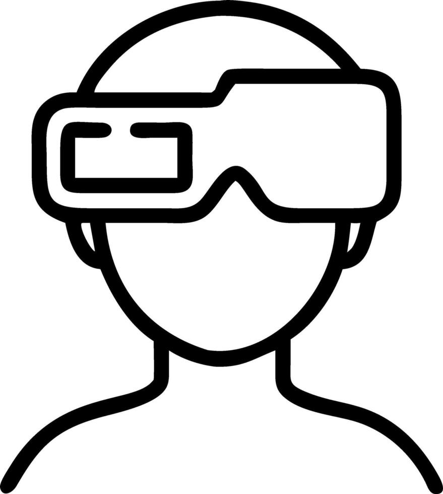 Close up portrait of a remote team member using VR headsets for collaborative meetings with copy space vector