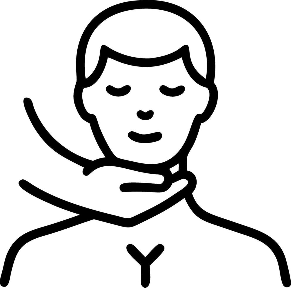 Close up portrait of a man receiving a neck massage copy space on side. Set 2 vector