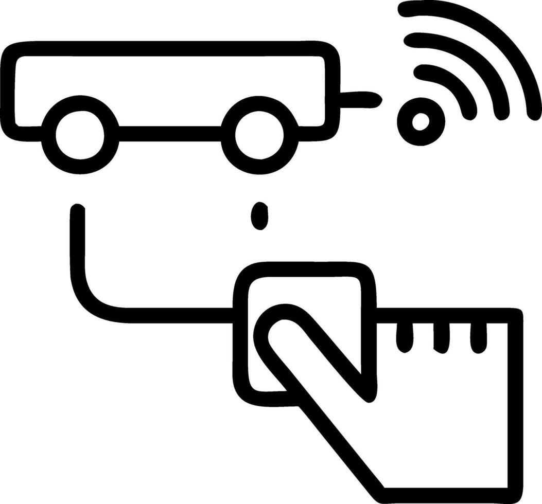 Close up of technician adjusting IoT sensor on equipment with copy space vector