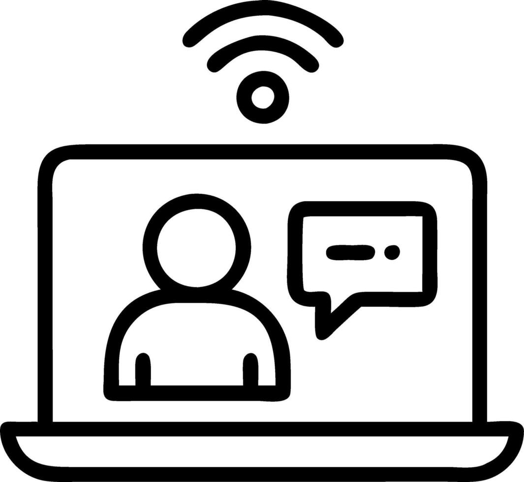Close up of patient accessing telemedicine portal on laptop copy space vector