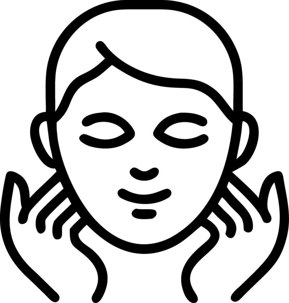 Close up of man using face mask with soft abstract elements copy space below vector