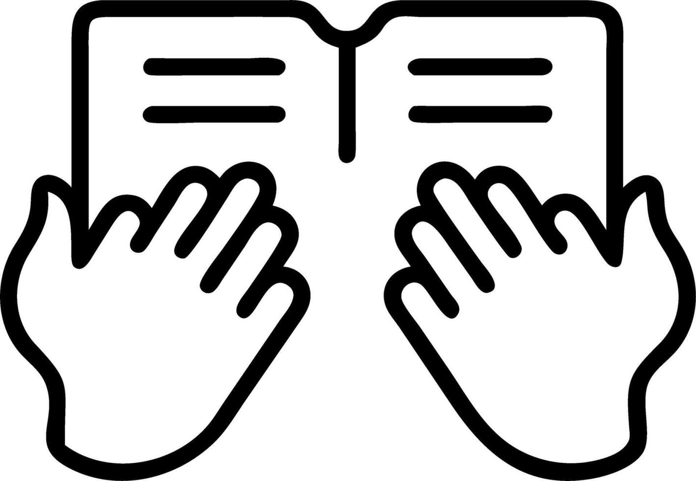 Close up of hands journaling with soft abstract elements copy space below vector