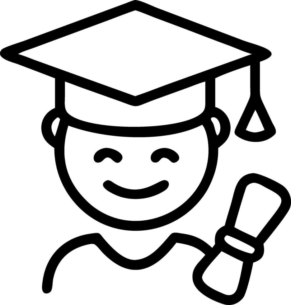 Close up of graduates face with reality elements and diploma copy space below Set 3 vector