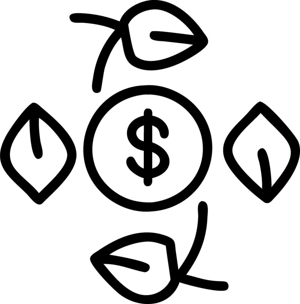 Close up of eco friendly financial symbols on recycled metal for sustainable branding Set 14 vector