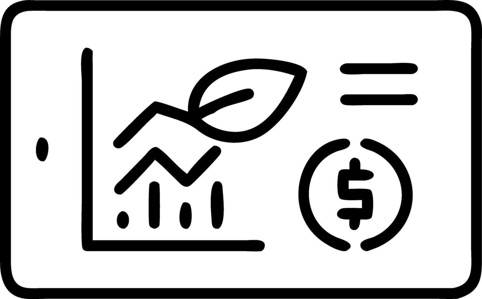 Close up of eco friendly financial dashboard with green analytics on laptop screen Set 14 vector