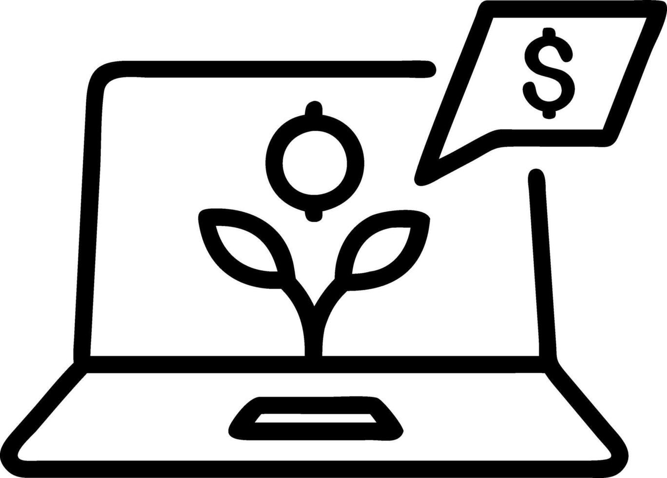 Close up of businessperson using eco friendly financial software on laptop Set 20 vector
