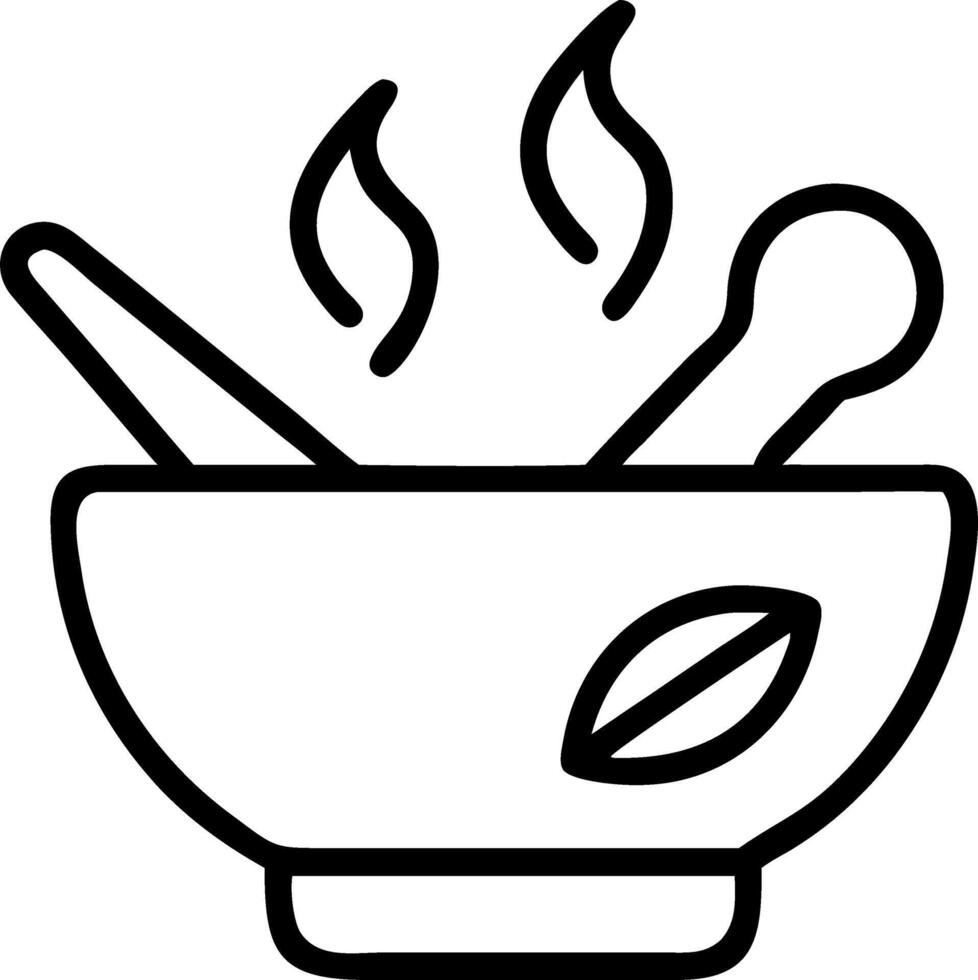 Close up of a serene herbal steam bowl with natural herbs copy space below. vector