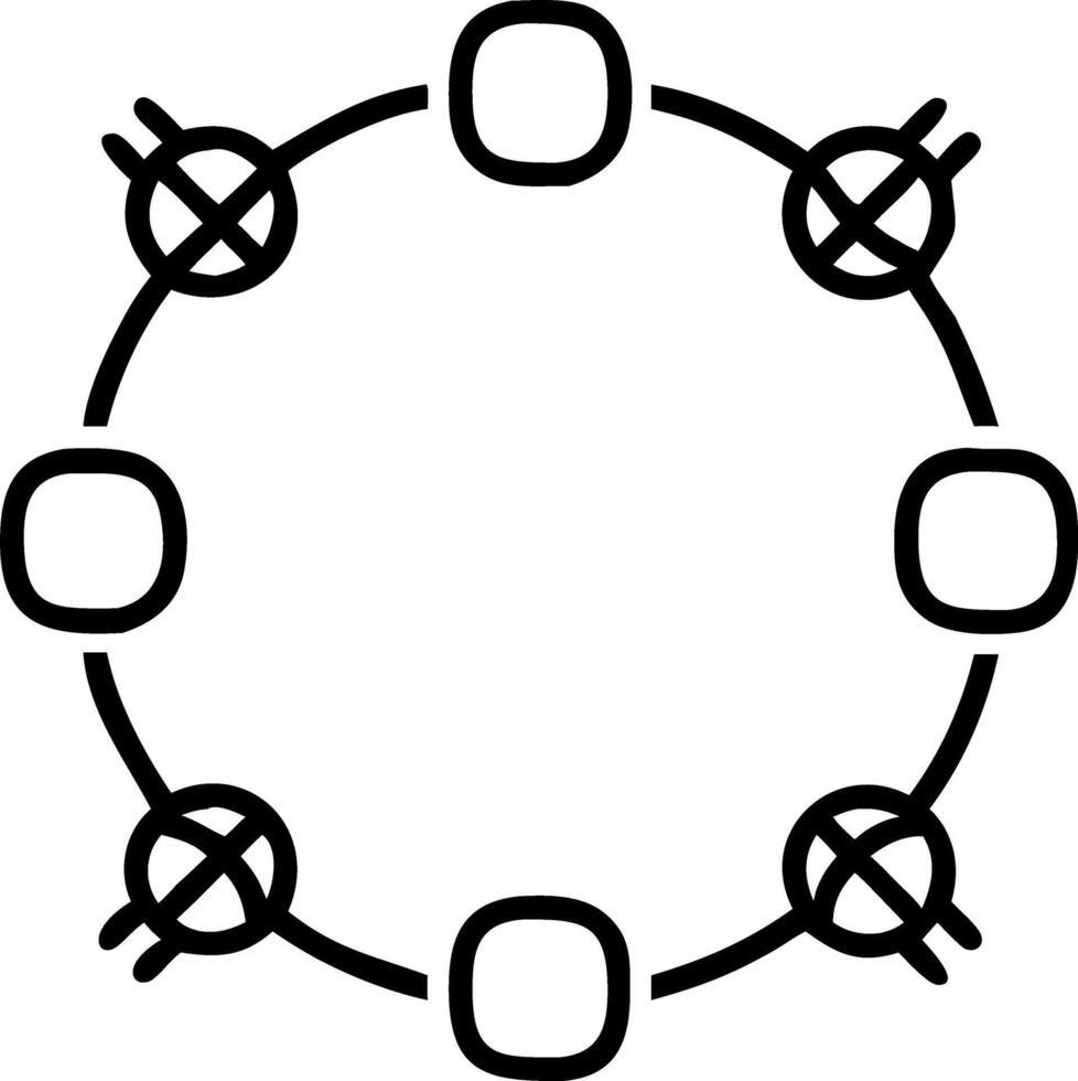 Circular border frame with red lanterns and Fortune symbol copy space in center. Set 2 vector