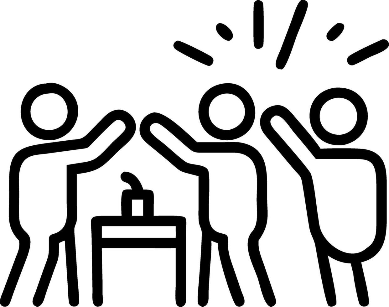 Candid shot of people enjoying a cultural fair with food and music with copy space below. vector