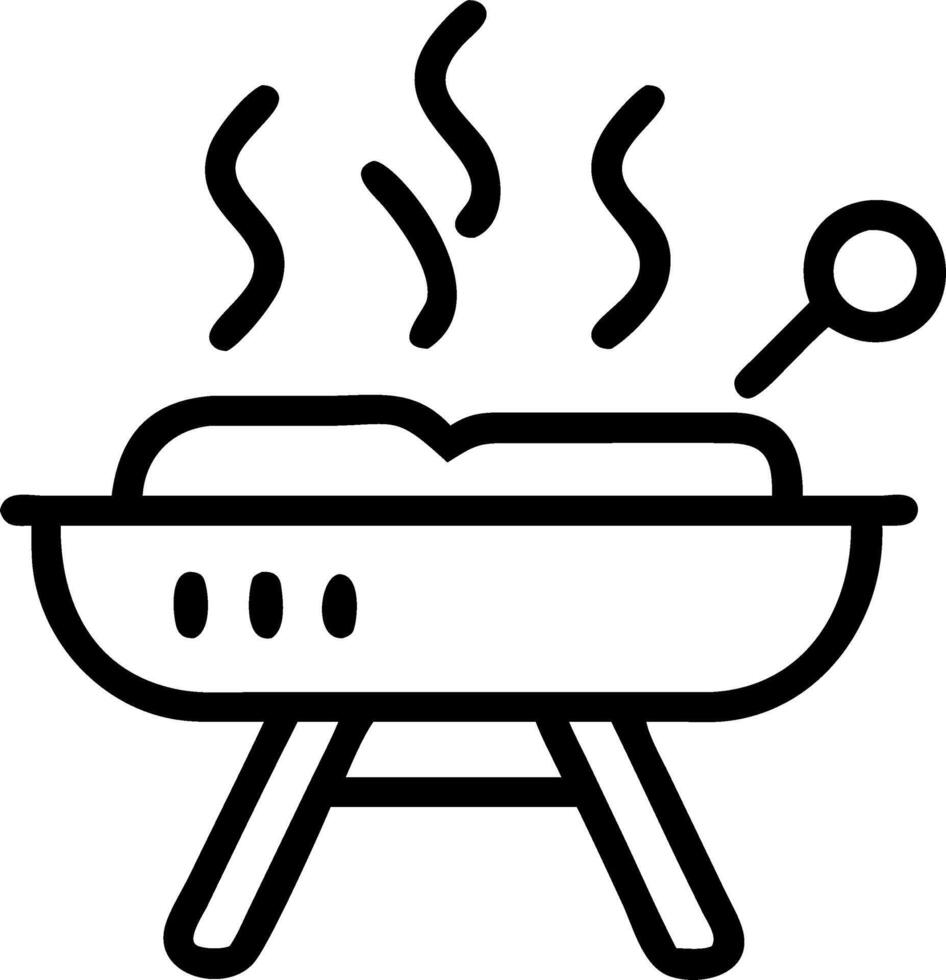 Soft Abstract of Family Grilling Together in the Kitchen vector