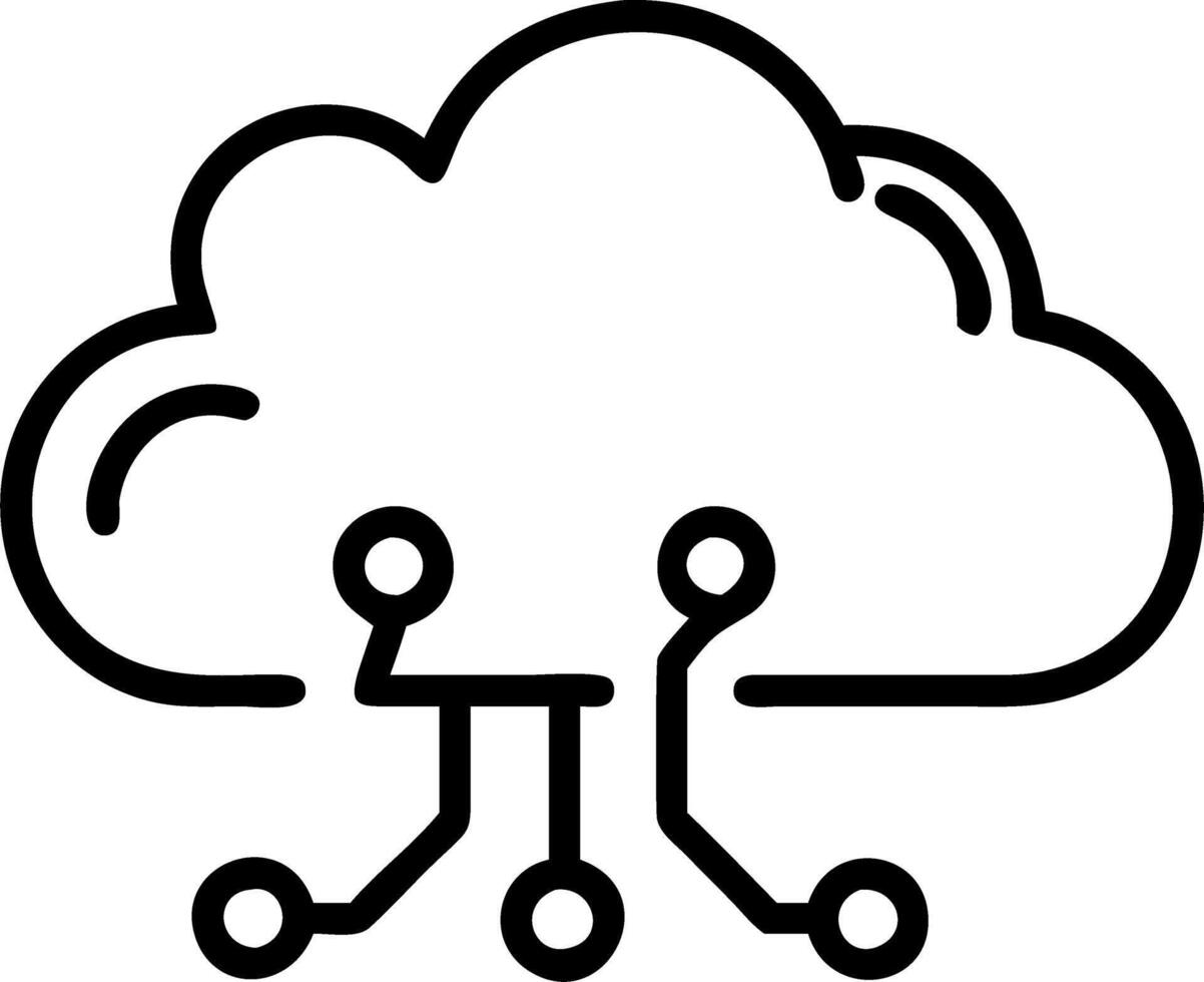 Soft abstract image of cloud technology transforming business operations with copy space vector