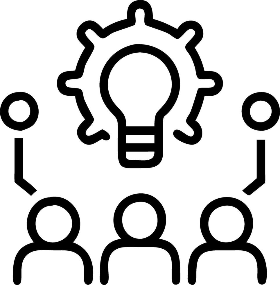 Soft abstract digital art of business meeting focused on digital transformation strategy with copy space vector