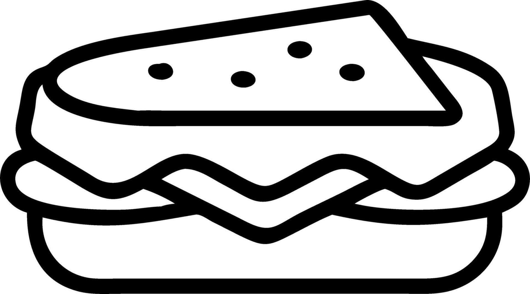 Plain Kitchen with Family Making Sandwiches vector