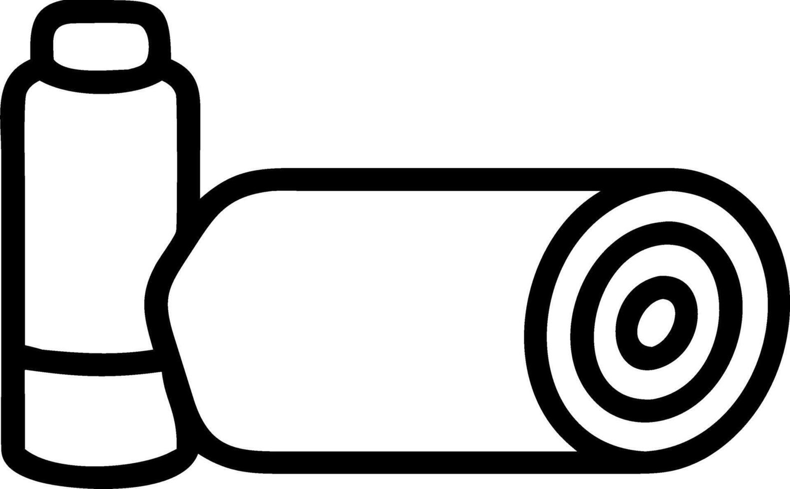Plain Background with Water Bottle and Yoga Mat on the Floor vector