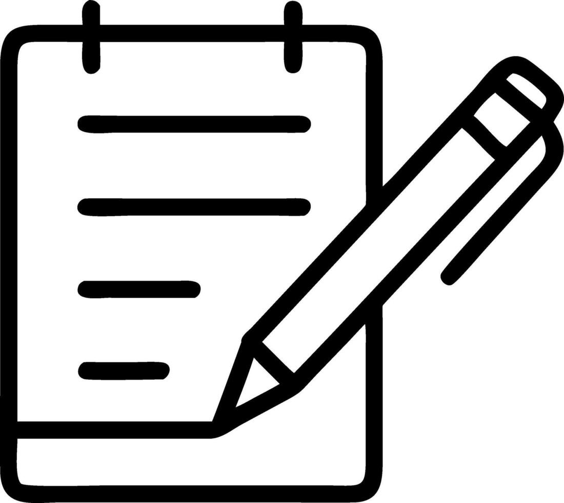 Plain Background with Notebook and Pen on a Wooden Desk vector