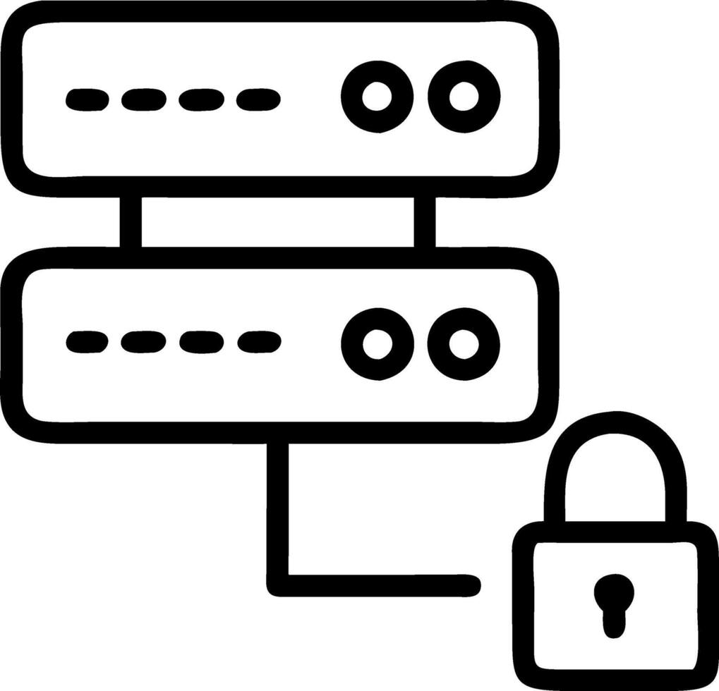 Macro shot of secure encrypted server with copy space vector