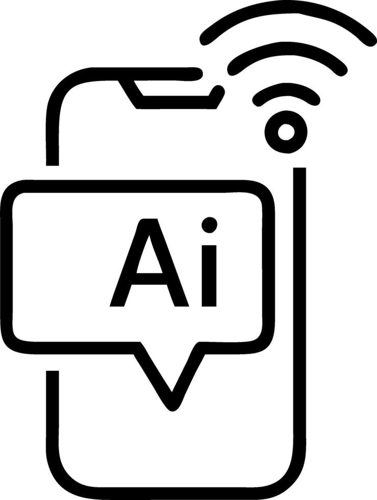 Glossy image of AI chatbot hovering over a customers hand with copy space Set 2 vector