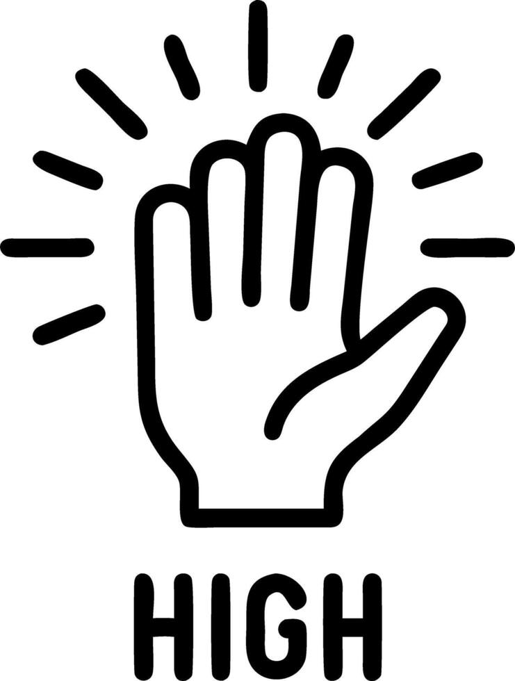 Glossy Background with High Five Gesture in Spotlight Set 2 vector