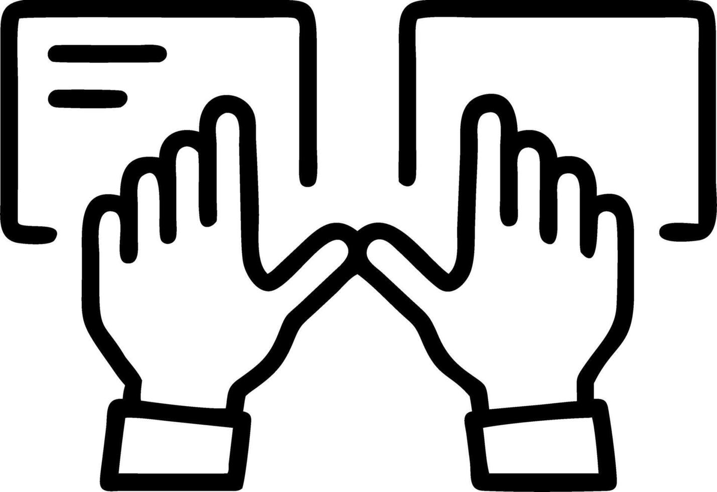 Futuristic Macro of Holographic Brainstorming vector