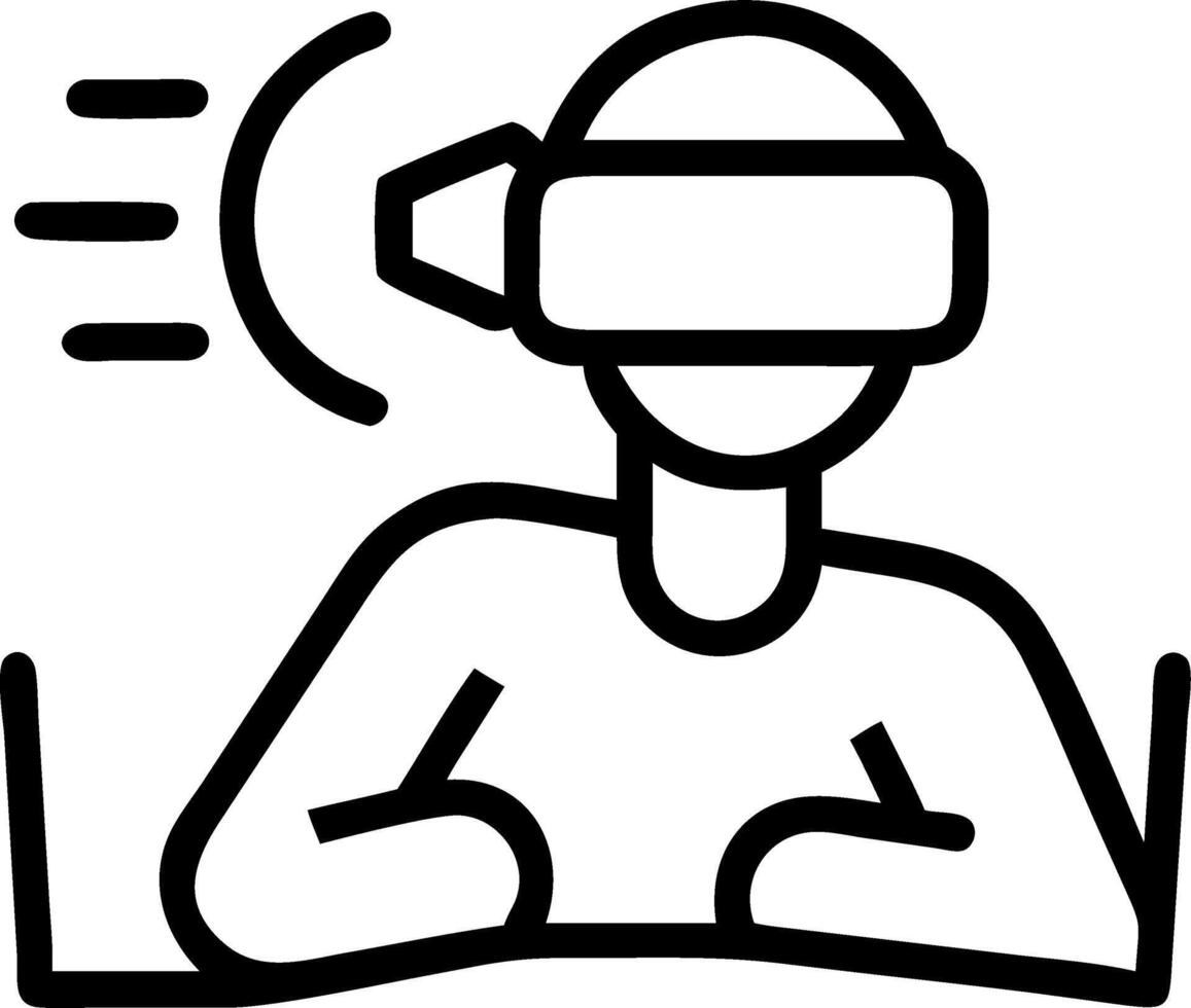 Employees enjoying a virtual reality break room vector