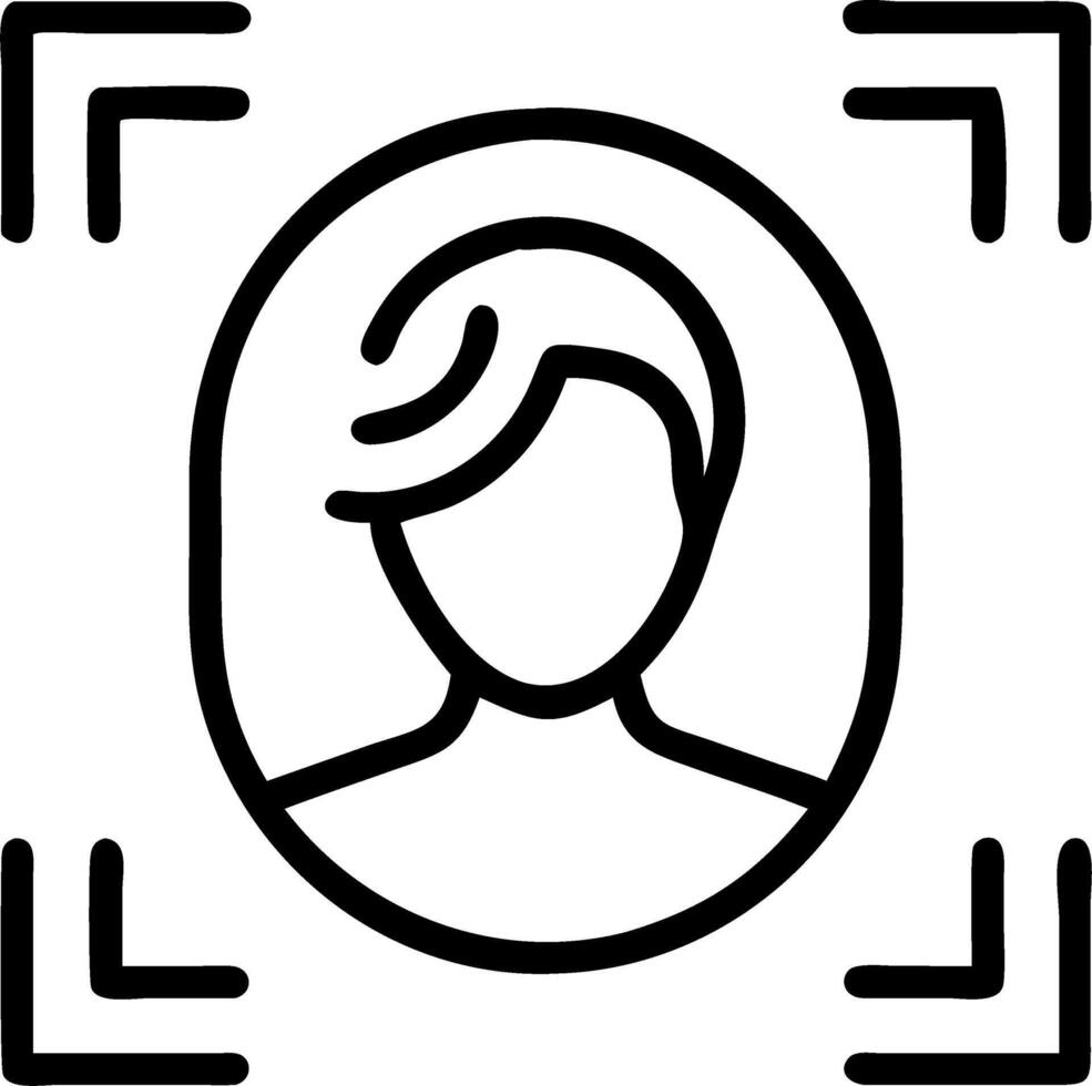 Close up of secure biometric verification system with copy space vector