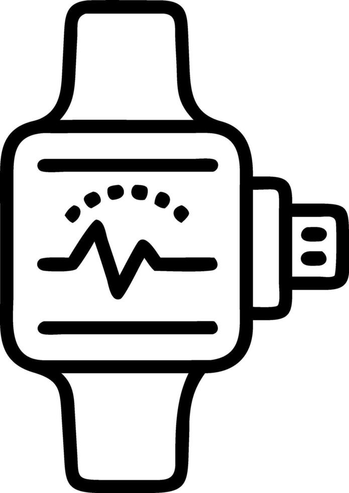 Close up of medical hologram projected from smartwatch with copy space vector